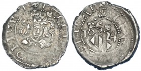 FELIPE IV. Dieciocheno. 1624. Valencia. Sin valor. AC-813. Doble acuñación en rev. MBC.