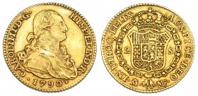 CARLOS IV. 2 escudos. 1790. Madrid. MF. VI-1040. MBC-.
