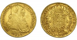 FERNANDO VII. 8 escudos. 1813. Nuevo Reino. JF. VI-1502. BC+/MBC.