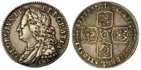 MONEDA EXTRANJERA. GRAN BRETAÑA. Jorge II. 6 peniques. 1746. Lima. KM-582.3. MBC.