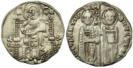MONEDA EXTRANJERA. ESTADOS ITALIANOS. VENECIA. Grosso. Giovanni Soranzo (1312-1328). Paolucci-2. AR 2,17 g. 20,2 mm. MBC.