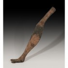 HISPANIA ANTIGUA. Cultura ibérica. Exvoto (IV-II a.C.). Bronce. Altura 8,0 cm.