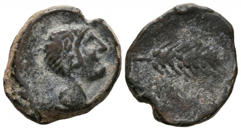 ILIPENSE (Alcalá del Río, Sevilla). Cuadrante. (Ae. 5,02g/20mm). 120-20 a.C. Anv...