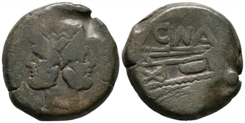 GENS CORNELIA. As (Ae. 24,77g/30mm). 169-157 a.C. Roma. (Crawford 178/1). Anv: C...