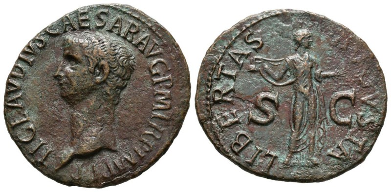 CLAUDIO I. As. (Ae. 9,55g/30mm). 41-54 d.C. Roma. (RIC 113). MBC+.