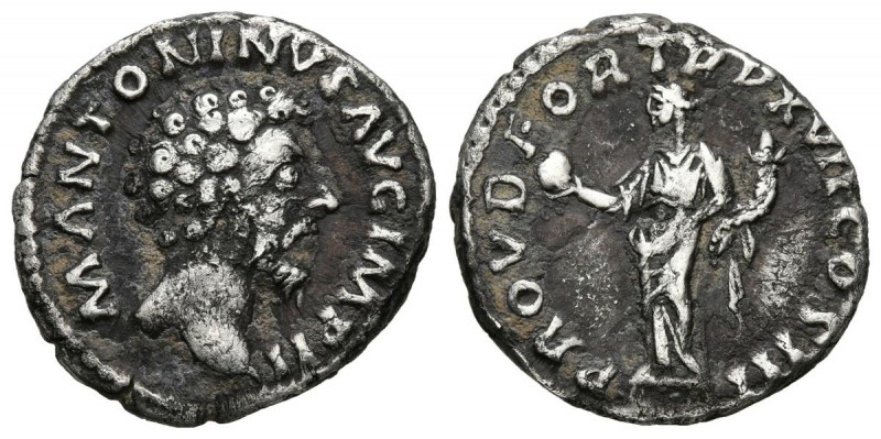 MARCO AURELIO. Denario. (Ar. 3,28g/17mm). 162 d.C. Roma. (RIC 50). MBC.