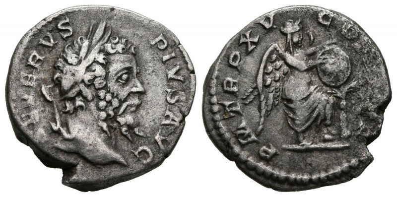 SEPTIMIO SEVERO. Denario (Ar.2,91g/17mm). 207 d.C. Roma. (RIC 211). Anv: cabeza ...