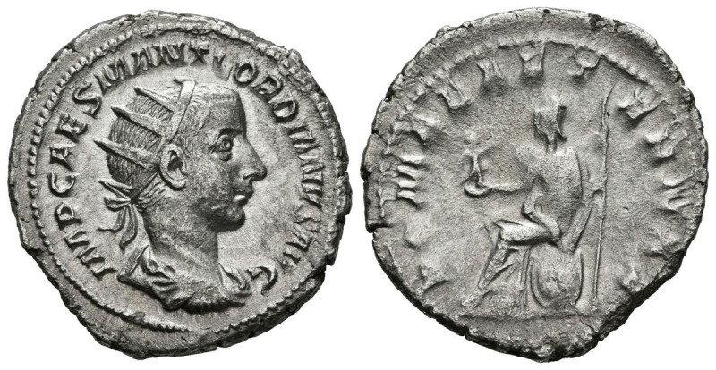 GORDIANO III. Antoniniano. (Ar. 4,63g/22mm). 240 d.C. Roma. (RIC 38). Anv: IMP C...