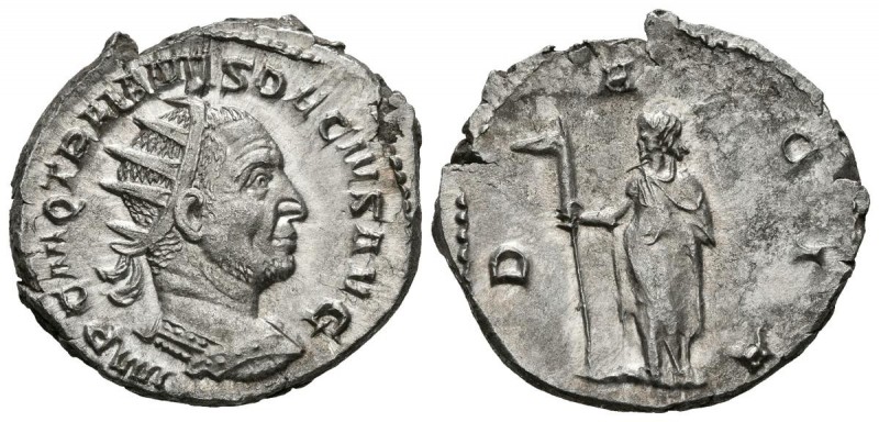 TRAJANO DECIO. Antoniniano. (Ar. 4,44g/18mm). 249-251 d.C. Roma. (RIC 12b). Anv:...