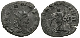 GALIENO. Antoniniano. (Ae. 2,67g/21mm). 264-265 d.C. Roma. (RIC 206). Anv: Busto radiado de Galieno a derecha, alrededor leyenda: GALLIENVS AVG. Rev: ...