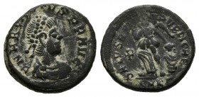 ARCADIO. Ae14. (Ae. 1,62g/14mm). 388-392 d.C. Heraclea. (RIC 26c). MBC+/MBC.