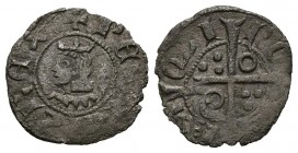 PEDRO III (1276-1285). Obolo. (Ve. 0,32g/11mm). S/D. Barcelona. Corona de Aragón. (Crusafont 419). MBC.