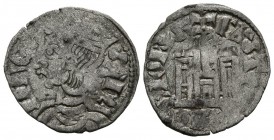 SANCHO IV (1284-1295). Cornado (Ve. 0,72g/19mm). Murcia. (Bautista-431). Anv: Busto coronado a izquierda, alrededor leyenda: SANCII REX. Rev: Castillo...