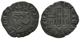 ENRIQUE II (1368-1379). Cornado. (Ve. 0,94g/20mm). Burgos. (FAB-486). Anv: Busto coronado de Enrique II a derecha, alrededor leyenda: ENRICVS REX. Rev...