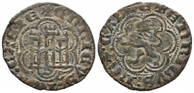 ENRIQUE III (1390-1406). Blanca. (Ve. 1,94g/23mm). Sevilla. S bajo el castillo. (Bautista-767.3). EBC-.
