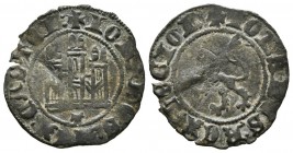 JUAN II (1406-1454). Noven. (Ve. 0,72g/18mm). Toledo. T bajo el castillo. (Bautista-827). MBC+. Escasa.