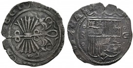 REYES CATOLICOS (1474-1504). 1 Real. (Ar. 3,35g/24mm). Granada. (Cal-2019-372). MBC. Bonita pátina oscura.
