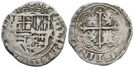 FELIPE II (1556-1598). 1 Real. (Ar. 3,32g/23mm). S/D (1572-1589). México O. (Cal-2019-224). MBC . Vanos de acuñación.