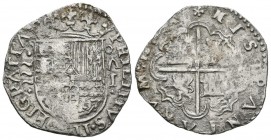 FELIPE II (1556-1598). 1 Real. (Ar. 3,15g/22mm). Valladolid A. (Cal-2019-296). MBC. Limpiada. Escasa.