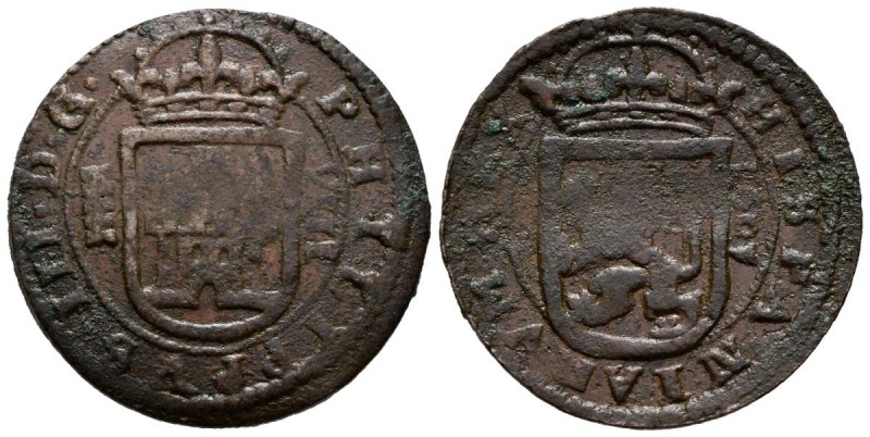 FELIPE III (1598-1621). 8 Maravedís. (Ae. 6,17g/28mm). 1601. (Cal-2019-Tipo 71)....