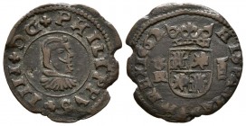 FELIPE IV (1621-1665). 8 Maravedís. (Ae. 1,76g/20mm). 1662. Coruña R. (Cal-2019-316). MBC-.