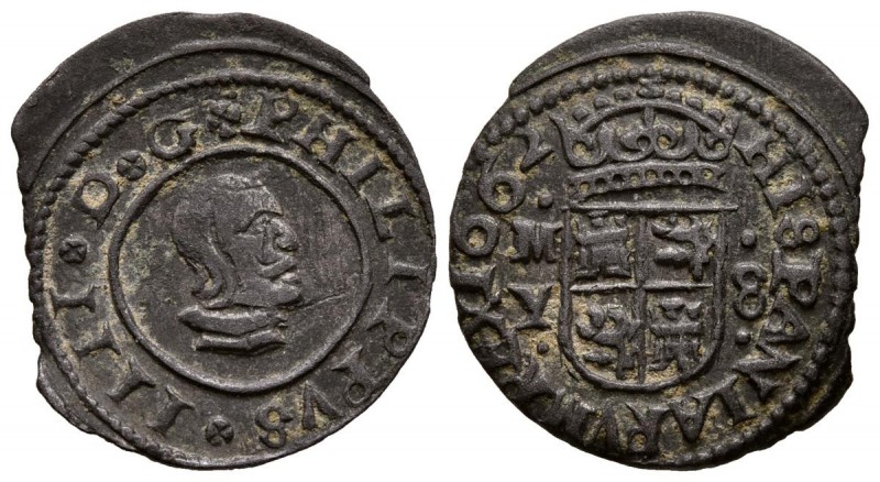 FELIPE IV (1621-1665). 8 Maravedís. (Ae. 1,96g/20mm). 1662. Madrid Y. (Cal-2019-...