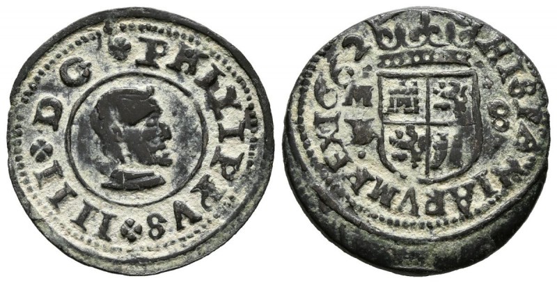 FELIPE IV (1621-1665). 8 Maravedís. (Ae. 2,21g/22mm). 1662. Madrid Y. (Cal-2019-...