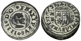 FELIPE IV (1621-1665). 8 Maravedís. (Ae. 2,21g/22mm). 1662. Madrid Y. (Cal-2019-363). MBC-.