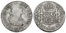 CARLOS IV (1788-1808). 1 Real (Ar. 3.26g/21mm). 1802. México. FT. (Cal-2019-449). BC+/MBC-.