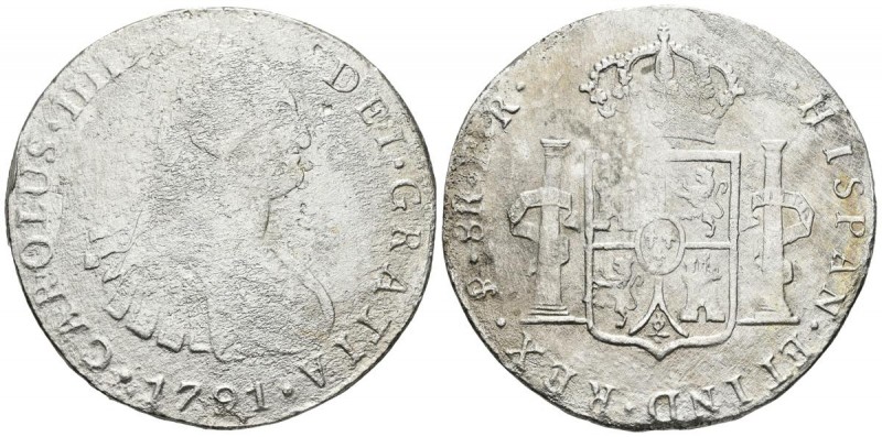 CARLOS IV (1788-1808). 8 Reales (Ar. 24.05g/41mm). 1791. Potosí . (Cal-2019-991)...
