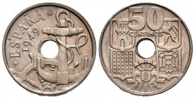 ESTADO ESPAÑOL (1939-1975). 50 Céntimos. (CuNi. 4,18g/20mm). 1949 *19-56. (Cal-2019-26). SC.
