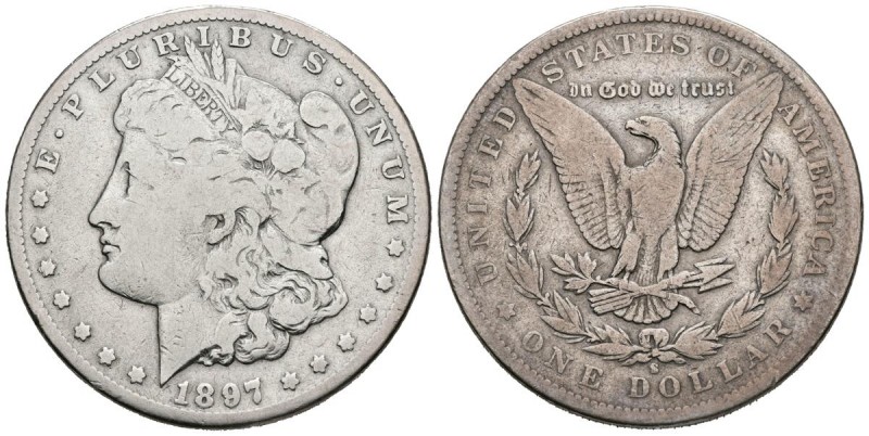 ESTADOS UNIDOS. 1 Dollar (Ar.26,00 g/38mm). 1897. San Francisco. S. (Km#110). MB...