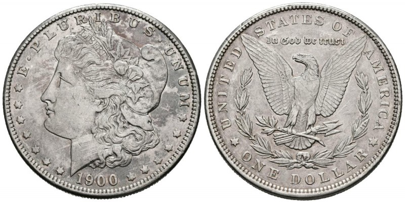 ESTADOS UNIDOS DE AMÉRICA. 1 Dollar (Ar. 26.69g/38mm). 1900. Filadelfia. (Km#110...