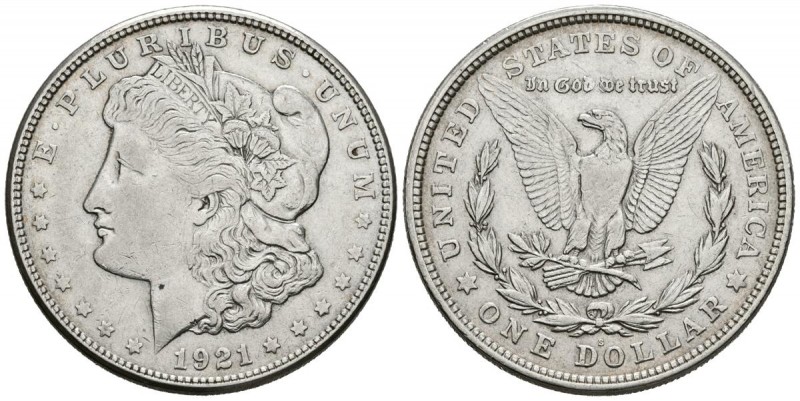 ESTADOS UNIDOS DE AMÉRICA. 1 Dollar (Ar. 26.67g/38mm). 1921. San Francisco. (Km#...