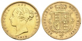 REINO UNIDO. 1/2 Soberano. (Au. 3,91g/19mm). 1878. (Km# 735.2). MBC.