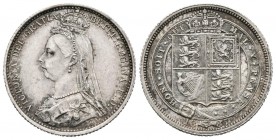 GRAN BRETAÑA. 6 Pence. (Ar. 2,83g/19mm). 1887. Reina Victoria. (Km#759). EBC.