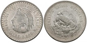 MEXICO. 5 Pesos. (Ar. 29,99g/40mm). 1947. (Km#465). EBC+.