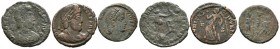 IMPERIO ROMANO. Lote compuesto por 3 bronces pequeños pertenecientes al emperador Constantino II. A EXAMINAR.