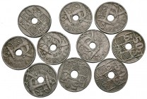 ESTADO ESPAÑOL. Conjunto formado por 10 monedas de 50 Céntimos de 1949 y 1963. Ninguna repetida, representando todos los años de acuñación incluyendo ...