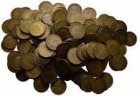 ESTADO ESPAÑOL. Lote compuesto por más de 400 monedas de 1 Peseta de diversas fechas hasta 1963. Diferentes estados de conservación. A EXAMINAR.
