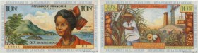 Country : FRENCH ANTILLES 
Face Value : 10 Nouveaux Francs  
Date : (1962) 
Period/Province/Bank : Institut d'Émission des Départements d'Outre-Mer 
C...