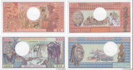Country : CENTRAL AFRICAN REPUBLIC 
Face Value : 500 et 1000 Francs Lot 
Date : 01 juillet 1980 
Period/Province/Bank : B.E.A.C. 
Department : Républi...