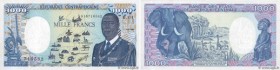 Country : CENTRAL AFRICAN REPUBLIC 
Face Value : 1000 Francs  
Date : 01 janvier 1985 
Period/Province/Bank : B.E.A.C. 
Department : République Centra...