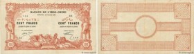 Country : DJIBOUTI 
Face Value : 100 Francs  
Date : 02 janvier 1920 
Period/Province/Bank : Banque de l'Indochine 
Catalogue reference : P.5 
Additio...