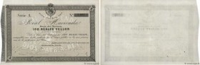 Country : SPAIN 
Face Value : 100 Reales De Vellon  
Date : 01 novembre 1873 
Period/Province/Bank : Real Hacienda Bono del Tesoro 
French City : Bayo...