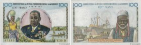 Country : EQUATORIAL AFRICAN STATES (FRENCH) 
Face Value : 100 Francs  
Date : (1961) 
Period/Province/Bank : B.C.E.A.E.C. 
Department : Cameroun 
Cat...