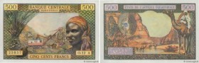 Country : EQUATORIAL AFRICAN STATES (FRENCH) 
Face Value : 500 Francs  
Date : (1963-1965) 
Period/Province/Bank : B.C.E.A.E. 
Department : Tchad 
Cat...