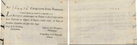 Country : FRANCE 
Face Value : 50 Livres Tournois typographié  
Date : 02 septembre 1720 
Period/Province/Bank : Banque de Law 
Catalogue reference : ...