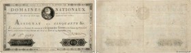 Country : FRANCE 
Face Value : 50 Livres  
Date : 29 septembre 1790 
Period/Province/Bank : Assignats 
Catalogue reference : Ass.04x 
Additional refer...