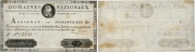 Country : FRANCE 
Face Value : 70 Livres  
Date : 29 septembre 1790 
Period/Province/Bank : Assignats 
Catalogue reference : Ass.06a 
Additional refer...